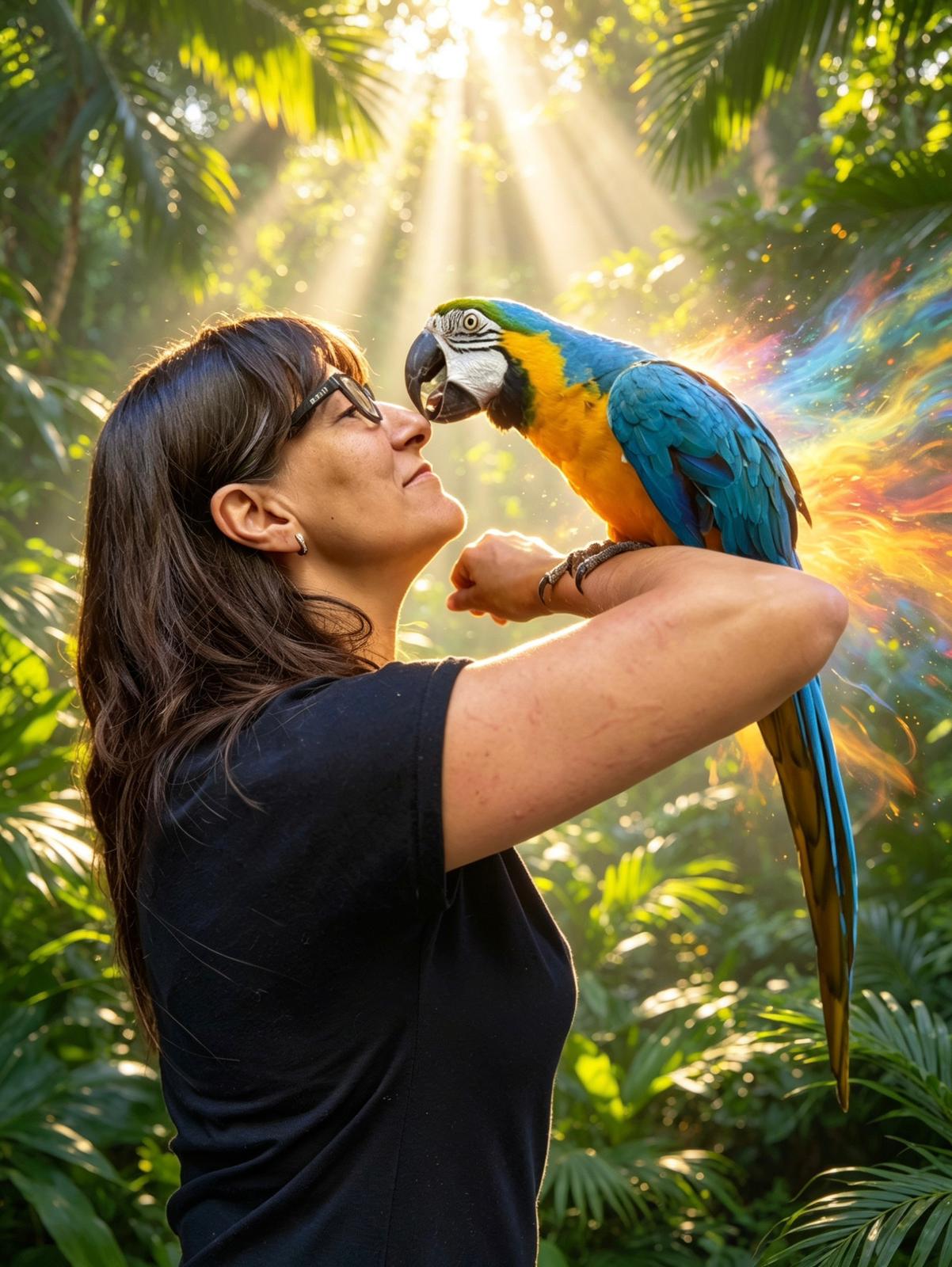 Guacamayo — taller online gratuito de loros con Montse Villena